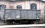 G 10 Bauzugwagen in Hannover-Leinhausen am 31.03.1978.