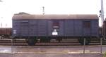 Baudienstwagen DB 72 020 dernFlm W�rzburg im Nov.1984.