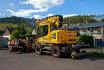 Liebherr Zweiwegebagger A 922 Rail Litronic (Baureihe 1190) mit Abstützpratzen, interne Nr.