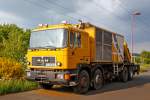  Kaiser Zweiwege MAN TGA 35.480 8x4 mit Schlatter Abbrennstumpfschweissanlage (Schweres Nebenfahrzeug Nr.