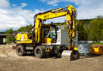   Liebherr A 900 C ZW Li (Litronic) / 730, Zweiwegebagger mit Vier-Punkt-Abstützung der KAF Falkenhahn Bau AG, Kreuztal (Nr.