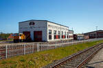 Der Lokschuppen/Werkstatt der Mecklenburgische Bäderbahn Molli GmbH „Molli“ in Bad Doberan, hier am 15.05.2022.