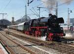 35 1097-1 fährt mit einem Sonderzug aus Dresden Hbf aus am 19.04.2015.