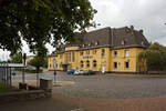 Das Empfangsgeb�ude vom Bahnhof Alsfeld (Oberhess) am 25.08.2014.