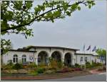 Haus Schifffahrt - ein Bahnbild?  Bei dem sch�nen, historischen Geb�ude auf der Insel Norderney handelt es sich um den einzigen Bahnhof Deutschlands ohne Gleisanschluss.