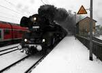 03 1010 und 01 519 in Amstetten am 05.01.2019.