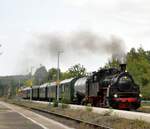 97 501 mit Sonderzug fährt durch Herrlingen (Blautal) am 30.09.2023.