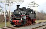 97 501 aktuelles Foto zum 2. Advent; beim Jubiläum 10 Jahre Reaktivierung Strecke Senden- Weißenhorn; Umsetzen der Lok in Weißenhorn am 10.12.2023.