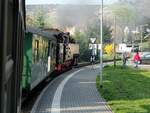 99 1762-6 Fahrt mit dem Zug durch das L��nitztal am 12.04.2016.