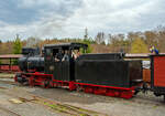 Die FGF Lok 4 vom Fortuna Feld- und Grubenbahnmuseum eine Krauss Typ XLVII p schmalspurige (600 mm) Schlepptender-Dampflokomotive der Gattung Bn2t, steht am 16.04.2011 im Museum Solms-Oberbiel, mit einem Zug zur Abfahrt für eine Rundfahrt bereit.

Die Lok (B-Kuppler) wurde 1912 für das Hüttenwerk Donawitz der Österreichische Alpine Montan-Gesellschaft (ÖAMG), die heute Teil des Voestalpine-Konzerns ist, in der Spurweite 790 mm, von Krauss/Linz unter der Fabriknummer 6616 gebaut, und wurde als Lok 21, später 100.4 vom Hüttenwerk Donawitz bezeichnet. Die Lokomotivfabrik Krauss & Comp. Linz, kurz Krauss/Linz war eine eigenständig agierende Fabrik der Münchner Lokomotivfabrik von Georg Krauß im österreichischen Linz. Sie bestand von 1880 bis 1930 und war vor allem auf kleine Dampflokomotiven für Sekundärbahnen und Schmalspurbahnen spezialisiert.

Im Jahr 1977 ging die Lok an den Westernpark Fort-Fun, Bestwig-Wasserfall (einen Freizeitpark im Sauerland), hierfür wurde sie in 750 mm umgespurt. Über einen Händler ging sie dann 1986 ans Fortuna Feld- und Grubenbahnmuseum in Solms-Oberbiel. Hier wurde sie nun auf 600 mm umgespurt.

