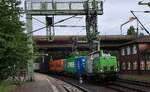 SETG V100.61 nun mit ihren Kisten auf dem Weg Richtung Hafen. HH-Harburg 18.07.2026