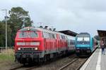DB 218 470 und 484 mit IC 2072 Nieb�ll 23.09.2018