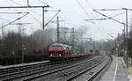 Auf geht's...ELV 218 139 verl�sst lautstark und mit Abgas-V inkl ihrem Bauzug Owschlag Richtung S�den.