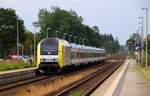 ER 20-012 oder 223 012-6 ist seit einigen Tagen wieder von der HU(BCS X/17.07.14) zurück und steht hier mit einer NOB nach Westerland im Bahnhof Langenhorn.