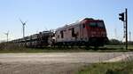 DB 245 027 mit SyltShuttle festgehalten am B� Lehnshallig.