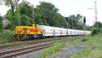 TKSE 549 (1275 116-2 D-EHG) durchf�hrt mit einem Kalkzug aus dem Angertal den Bahnhof Ratingen-Lintorf 10.06.2022