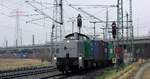 BUVL 295 027-7(REV/BCS X/26.04.12, Verl/BUVL/26.04.2019)mit Container-Zug Richtung Alte S�derelbe.