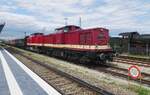 Lipsia, ex DR 112 364 steht mit einer von fünf Sonderzüge am 26 Mai 2022 in Nördlingen.
