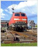 Hier war sie noch in verkehrsrot ....