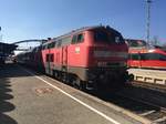 Bis 28.04.17 sind die 218 mit N Wagen noch im Donautal unterwegs.