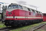 Dicke Babelsbergerin 118 749 steht am 19 September 2015 ins Bw Arnstadt während ein Offener Tur Tag.