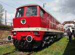 130 002 im Bw Dresden Altstadt am 17.04.2015.