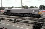 Class 66 HGK DE 67 in Ulm am 17.05.2003.