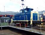 Die 261 671-2 (ex DB V  60 671) am 12.04.2009 im S�dwestf�lische Eisenbahnmuseum, Siegen, auf der Drehscheibe.