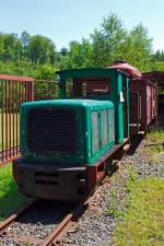 Hier noch ein Bild von vorne:    Die Sch�ma CFL 45 DC Feldbahnlokomotive Nr.