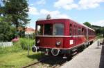 Hier nochmals der Esslinger VT 103 auf der Ciemgauer Lokalbahn als P 112 von Obing am See nach Bad Endorf in seiner ganzen Sch�nheit! --> KBS 12951 Lokalbahn Bad Endorf - Obing am See   LEO  ,