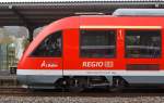 Datail: Dieseltriebwagen eines LINT 41 (9580 0 648 707-7 D-DB Abpd) am 14.04.2012 im Bf.