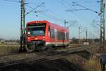 650 321-2 der Bahnland Bayern mit Anzeige RB 78 Günzburg-Krumbach-Mindelheim in Neu-Ulm Pfuhl am 09.02.2022.