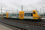 Trilex VT 650.69 steht am regnerischen 25 September 2025 als RB nach PLauen (Volgtland) in CHeb.