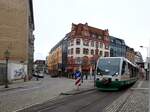 VT 46 Regio Sprinter der Vogtlandbahn in der Haltestelle  Zentrum  in Zwickau am 17.04.2017.