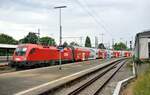 ÖBB 1116 140 mit City Shuttle in Lindau am 29.07.2022.