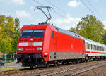   Portait der DB 101 033-9 (91 80 6101 033-9 D-DB), hier am 30.04.2019 mit dem  IC 2004  Schwarzwald   in Bonn-Gronau.
