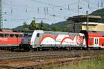 146 227-4 mit Werbung für Stuttgart 21 in Geislingen Steige am 11.09.2010.