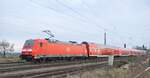 146 206-8 mit Doppelstockzug in Beimerstetten am 08.11.2009.