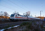 Die 147 551-6 (91 80 6147 551-6 D-DB – IC 4892) der DB Fernverkehr AG f�hrt am 11.01.2022, mit dem IC 2228 (Frankfurt(Main)Hbf - Siegen Hbf - Hamm(Westf)Hbf), durch Rudersdorf in Richtung