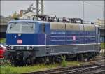 Die sch�ne blaue 181 201-5 war am 12.10.2012 im Hauptbahnhof von Koblenz abgestellt.