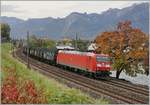 Gut 25 Stunden nach dem ersten Bild konnte ich mit der DB 185 109-6 erneut eine DB 185 vor dem Novelis Güterzug von Sierre nach Göttigen kurz nach Villeneuve fotografieren.