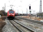 185 200-3 mit Güterzug in Jettingen am 22.02.2019.