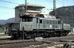 194 117-8 Schublok in Bereitschaft in Geislingen Steige am 14.09.1987.