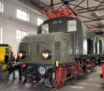 E 71 19 im Bahnpark Augsburg am 25.10.2009.