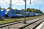 Siemens Mireo neue GoAhead Triebfahrzeuge der Reihe 94 80 2463 xxx-x D-GABY werden bereit gestellt zum Fahrplanwechsel im Allgäu, wenn GoAhead Bayern die Fahrbereitschaft in dem Gebiet