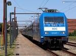 Wenige Minuten nach dem EC ging es dann für die RDC 101 mit ihrem Zug los und sie konnte Dänemark Richtung Süden verlassen. Pattburg 21.06.2025