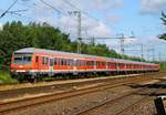 RE7 von Flensburg nach Hamburg hier bei der Einfahrt in Jübek, Schublok ist die 112 149-0(REV/LD X/20.05.09, Verl/AK/19.05.16).