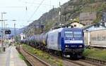 RBH 145 027-9 mit �ler unterwegs gen R�desheim.