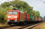 DB 189 017-7 mit Containerzug aufgenommen in HH-Moorburg am 29.08.2015