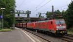 DB 189 046-6 REV/KG 9/04.02.26 + 189 029-2 REV/KG 9/06.09.19 mit leerem Erz-Zug HH-Harburg 18.07.2026  